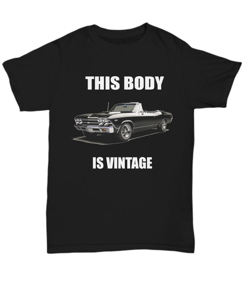 1968 Chevelle SS Muscle Car dark colors T-shirt - Muscle Car Crush