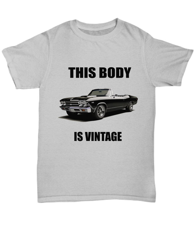 1968 Chevelle SS Muscle Car light colors T-shirt - Muscle Car Crush